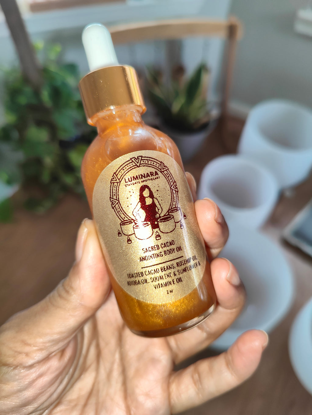 Chocolate Gold - Sacred Cacao Shimmering Body Oil